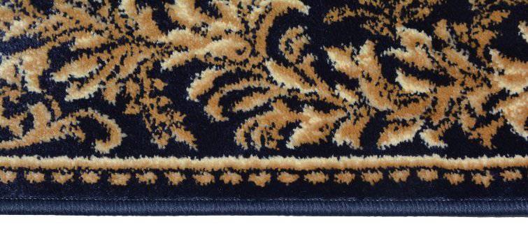 Traversa Biserica cu crini, albastru, latime 200 cm (surfilata) - EmaCarpets