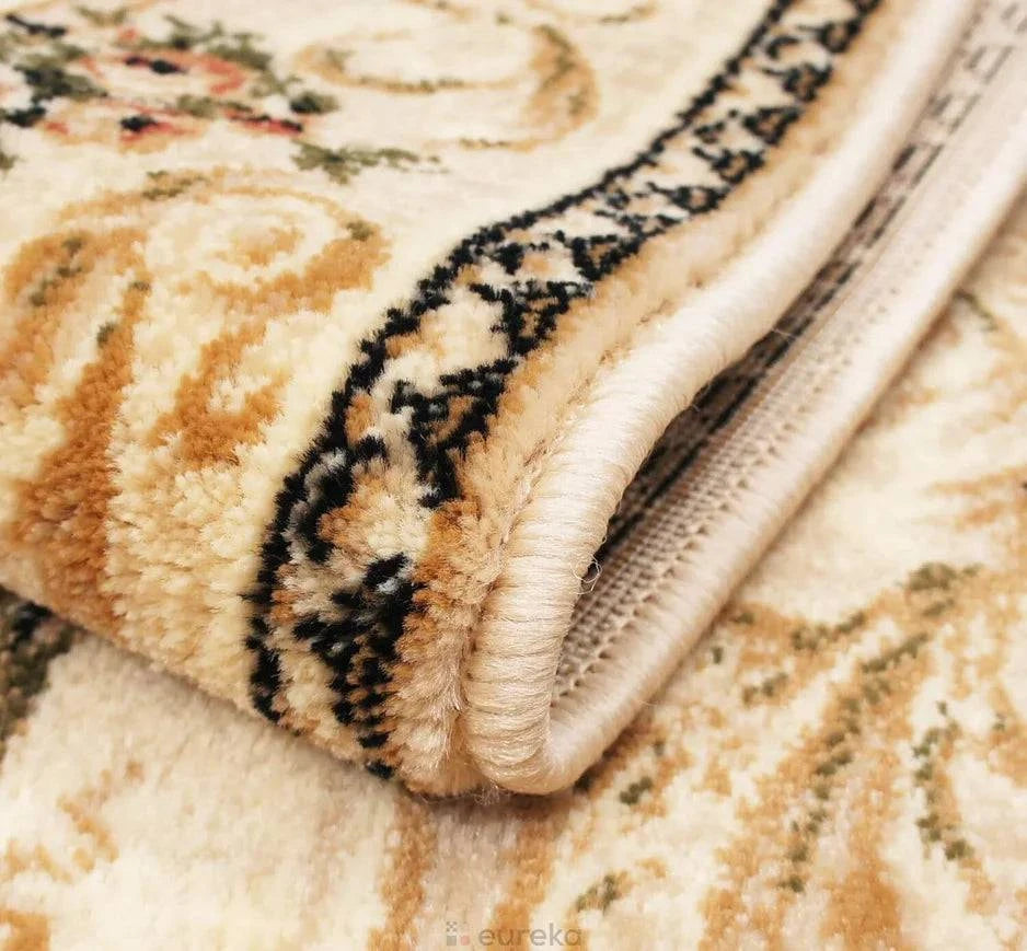 Covor Lotos, crem, oval - EmaCarpets