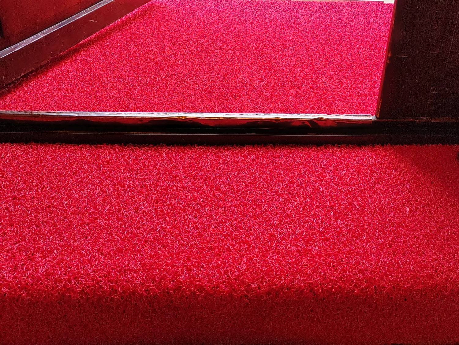 Traversa covor intrare int.si ext. Curly, rosu - EmaCarpets