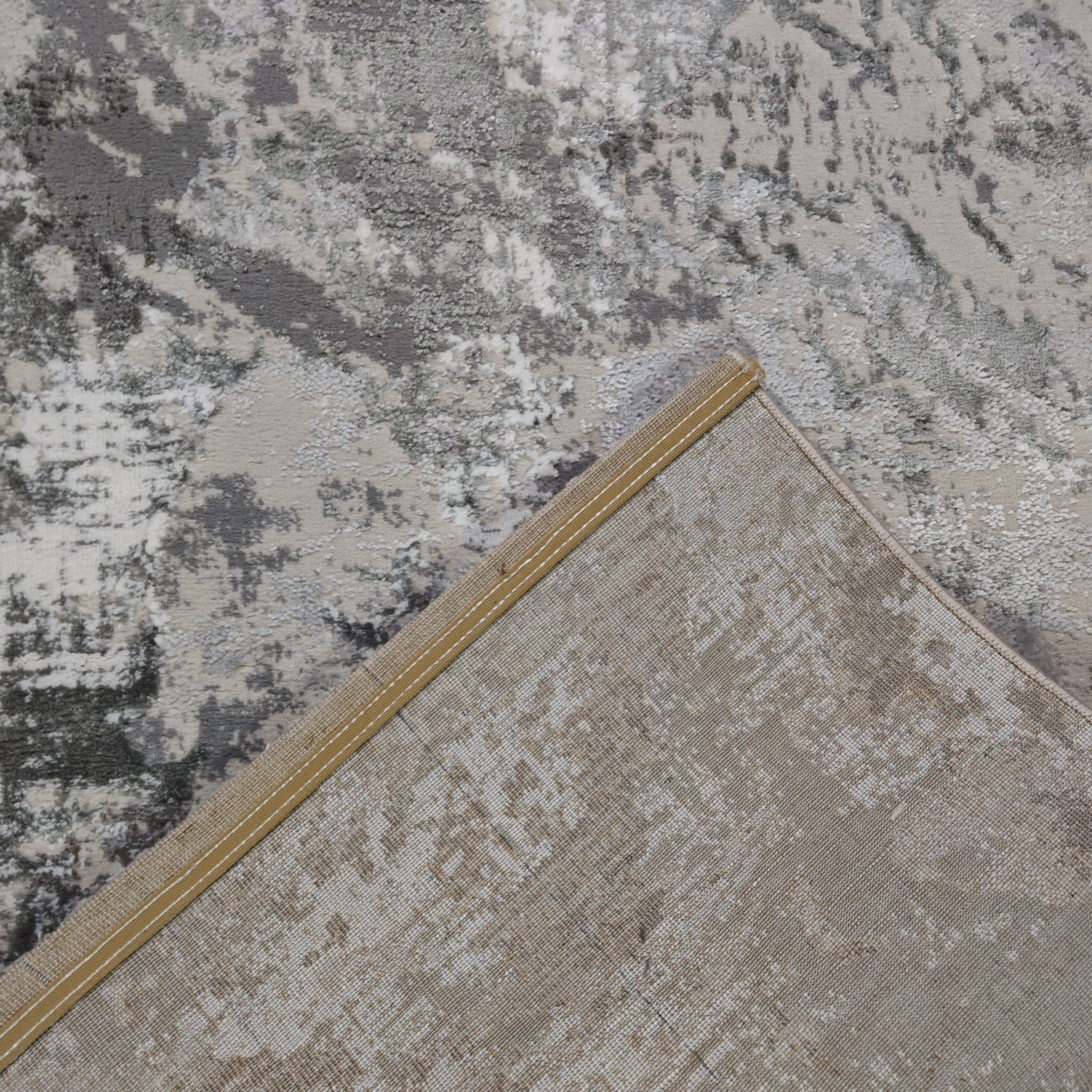 Covor modern Tisa, gri, dreptunghiular - EmaCarpets