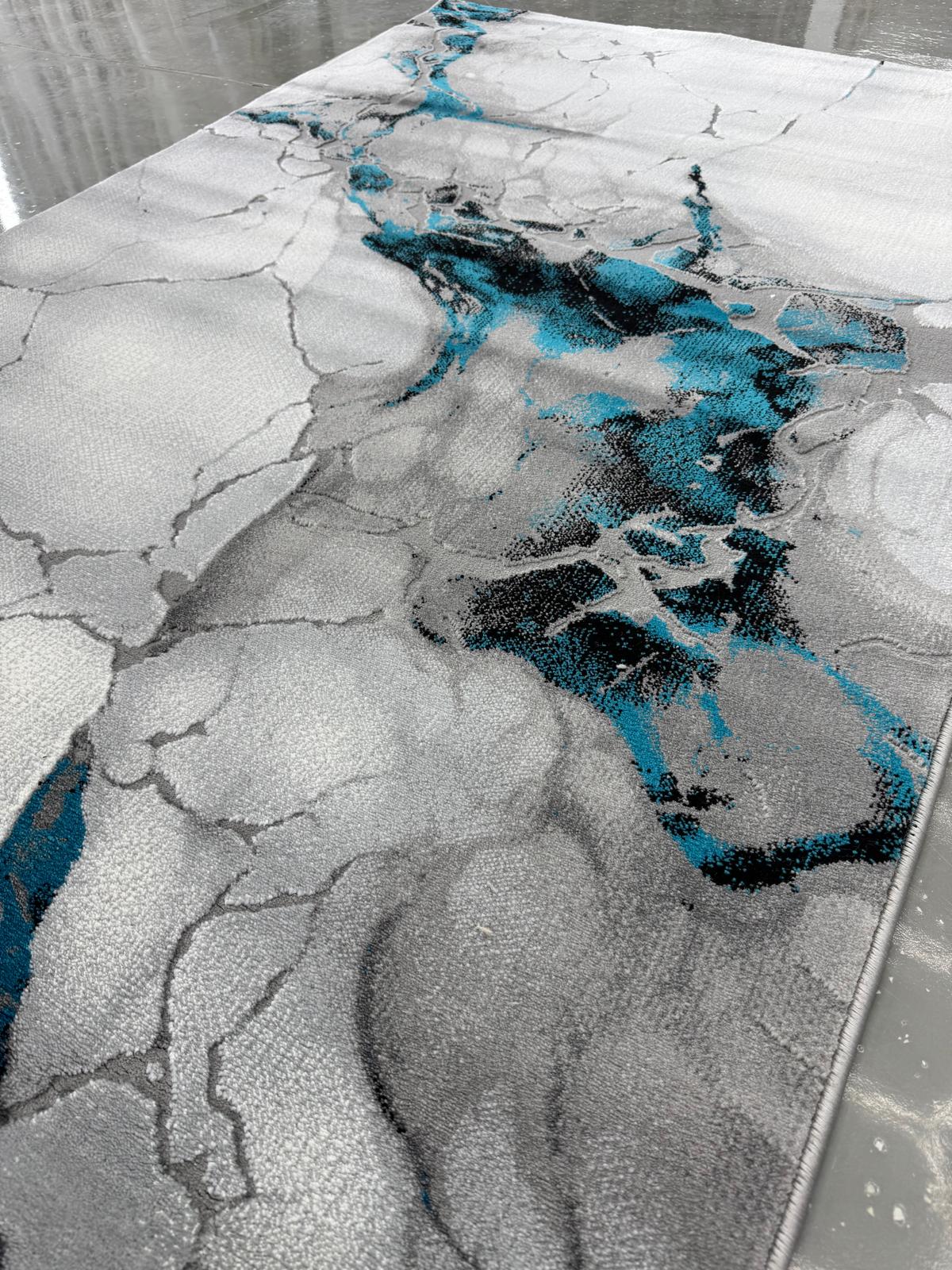 Covor Modern Bella,turcoaz - EmaCarpets