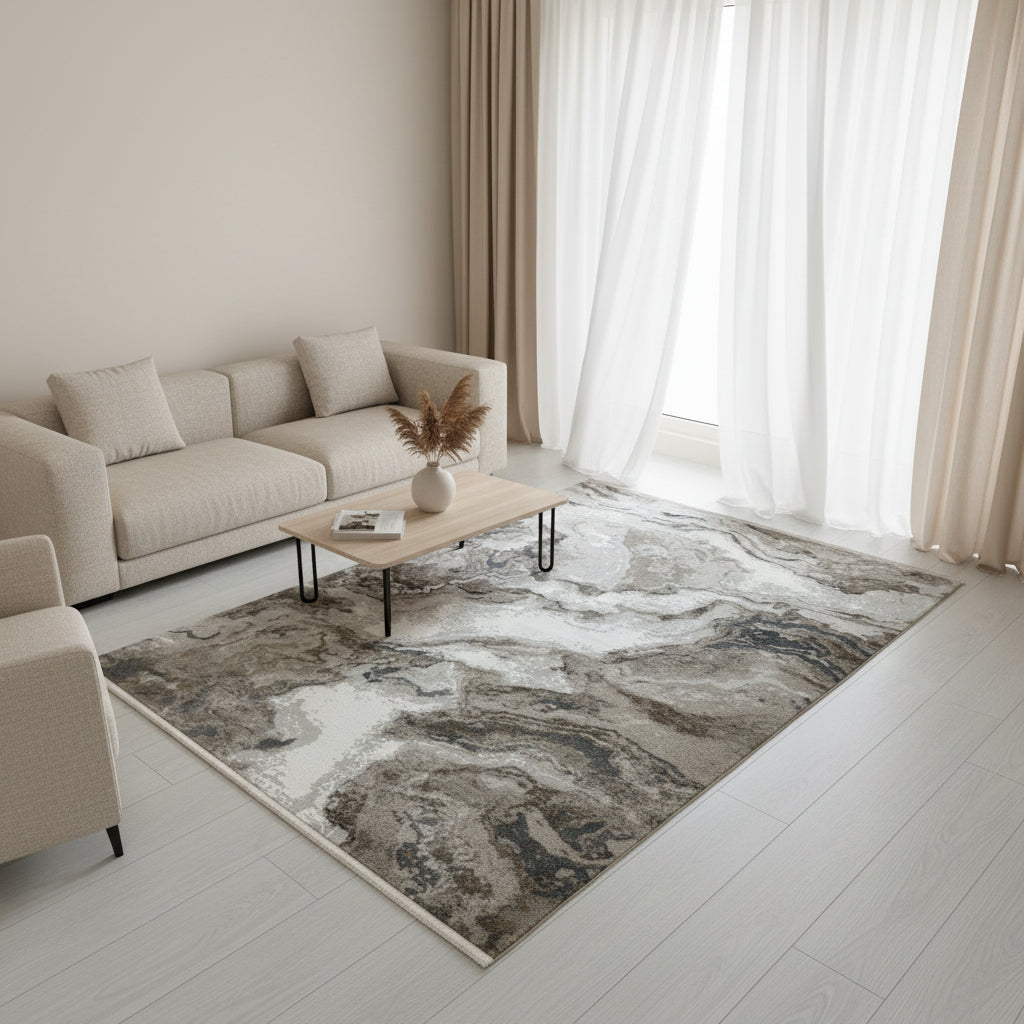 Covor Modern Infinity, beige-grey - EmaCarpets