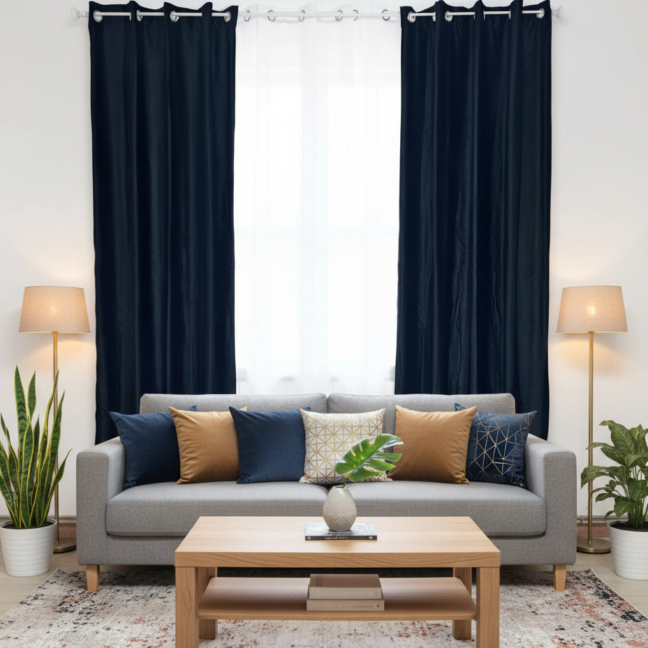 Draperie French Velvet 500 Blackout, cu inele, 150 x 250 cm -2 buc