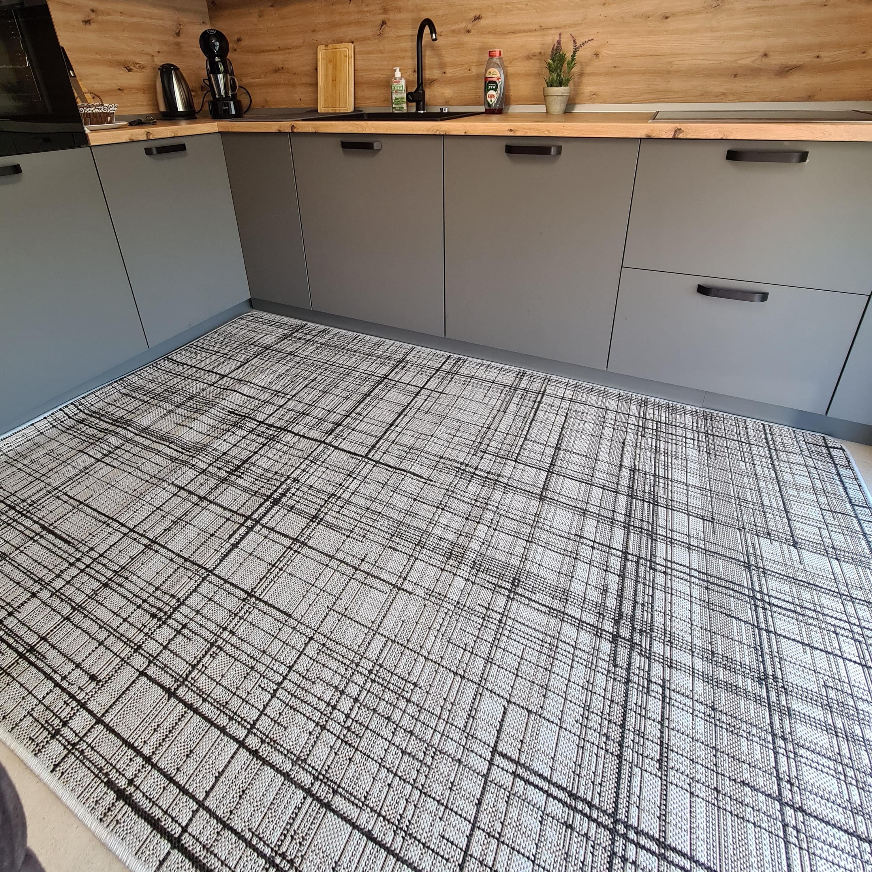 Covor antiderapant Flex, model 08, gri-Ema Carpets