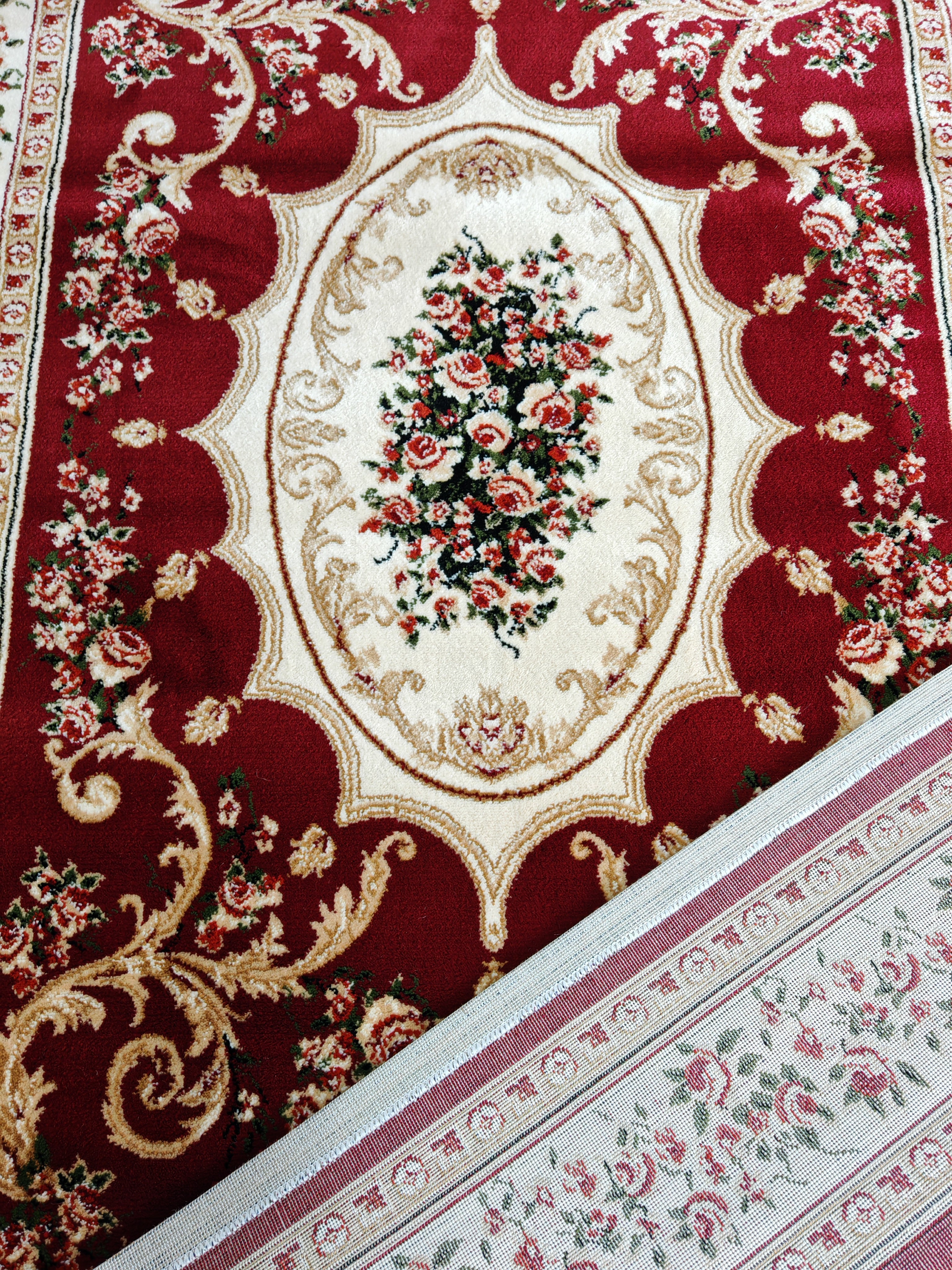 Traversa cu medalion , grena, latime 60 cm (surfilata) 5 -Ema Carpets