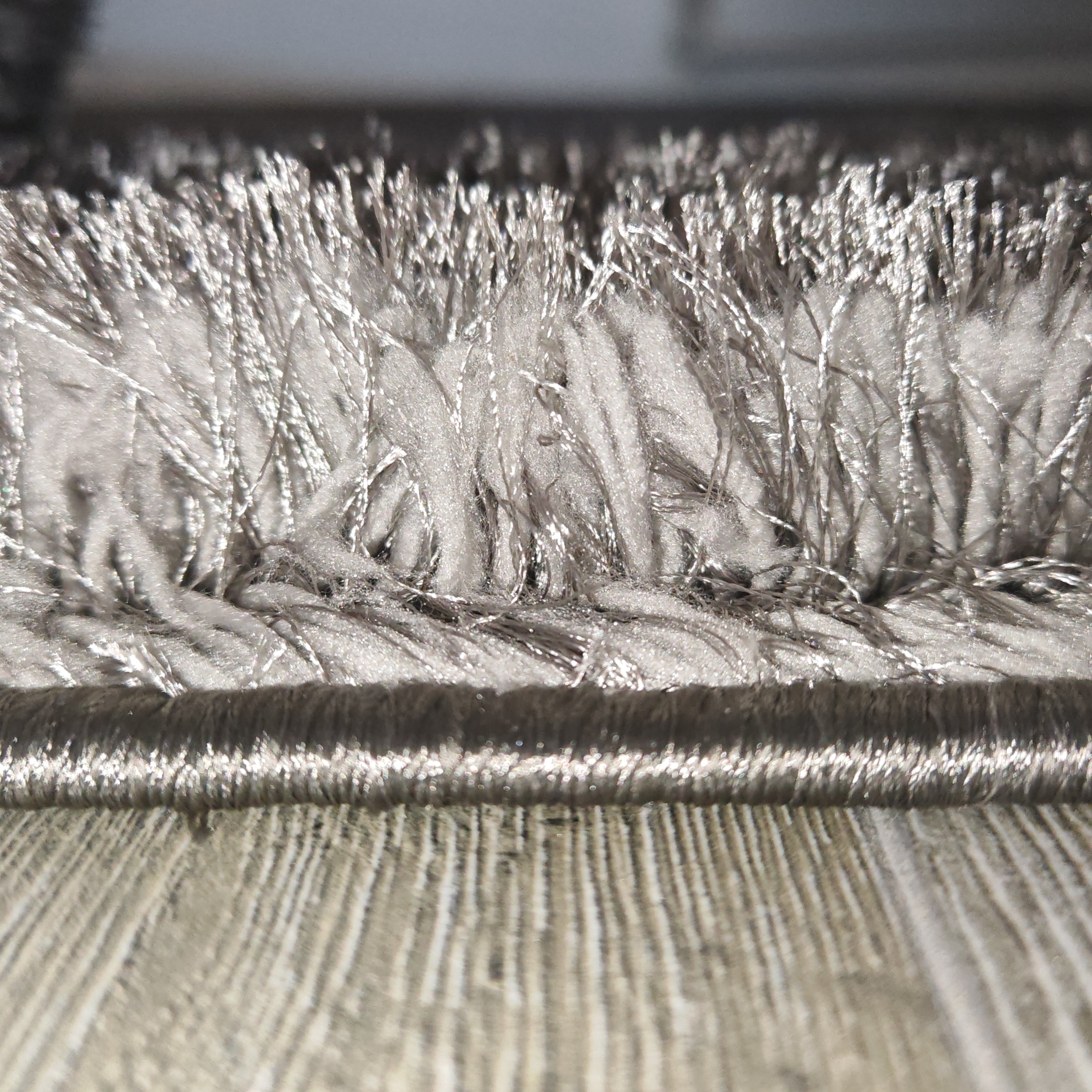 Traversa Matase. gri 5, latime 80 cm-EMA CARPETS