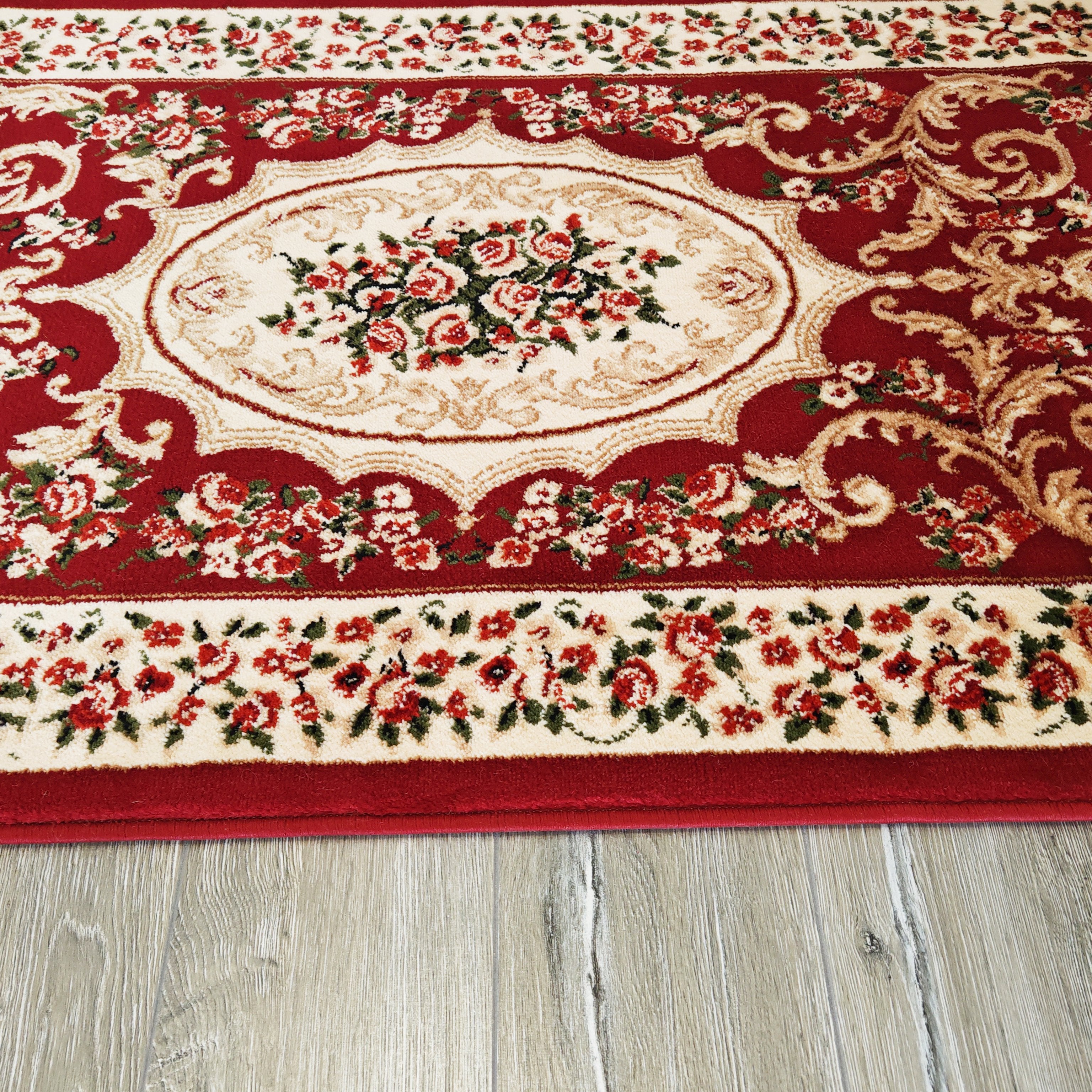 Traversa cu medalion , grena, latime 60 cm (surfilata) 2 -Ema Carpets
