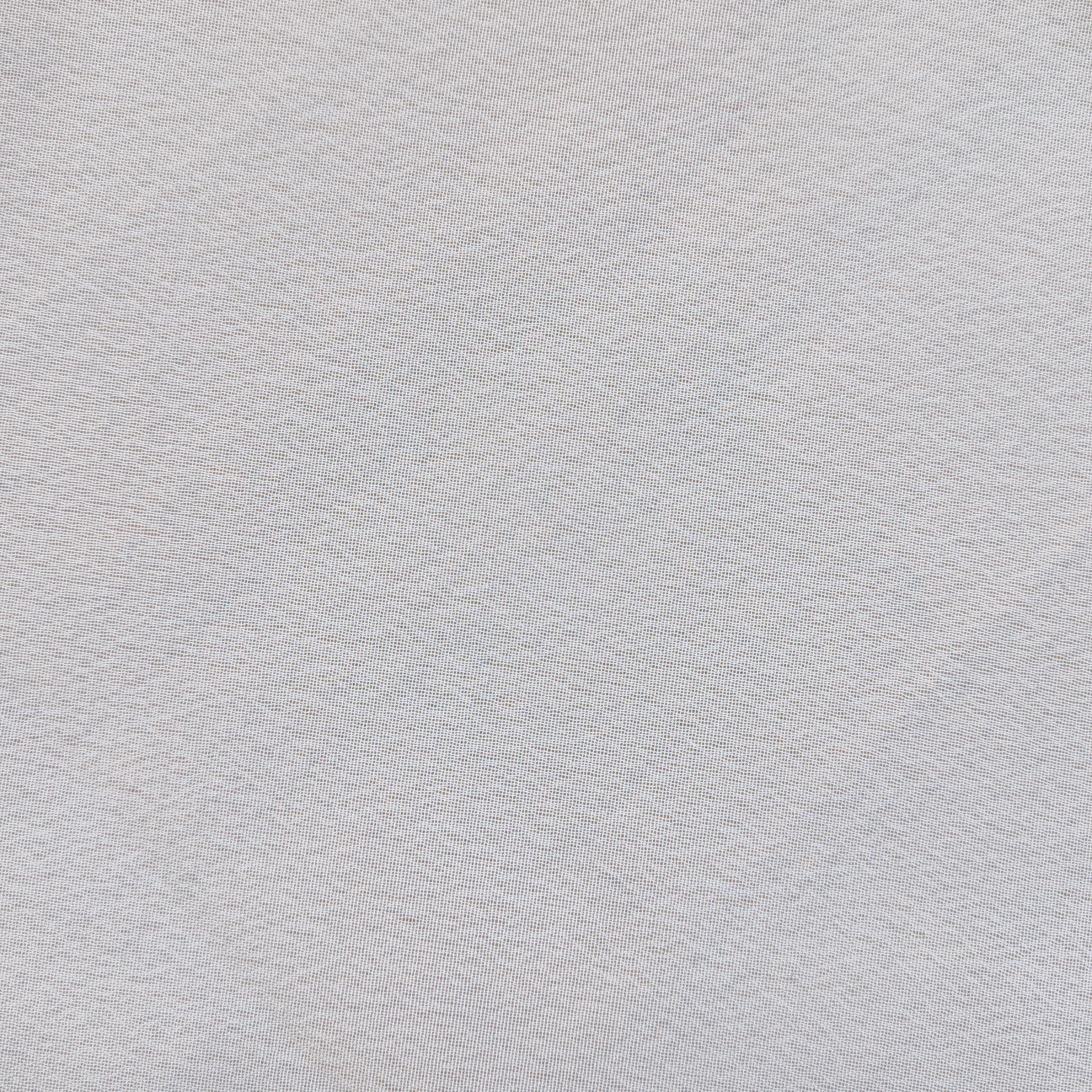 Perdea gata de montat, alb, cu inele