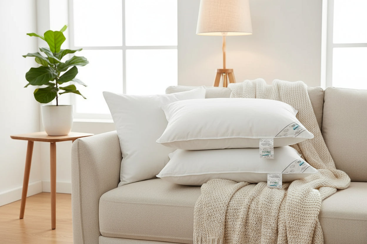 Set 2 perne puf si pana rata 50 x 70 cm