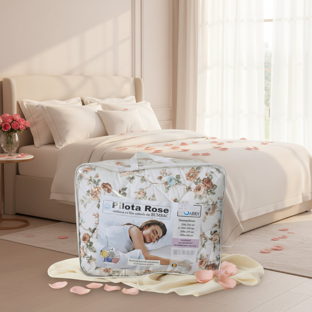 Pilota cu microfibra cu model floral 180x200 cm - EmaCarpets