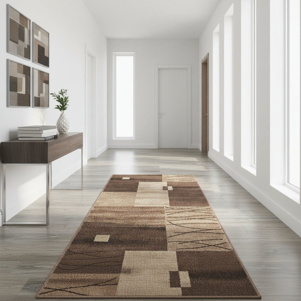 Traversa Daffi 68, bej/maro (surfilata)