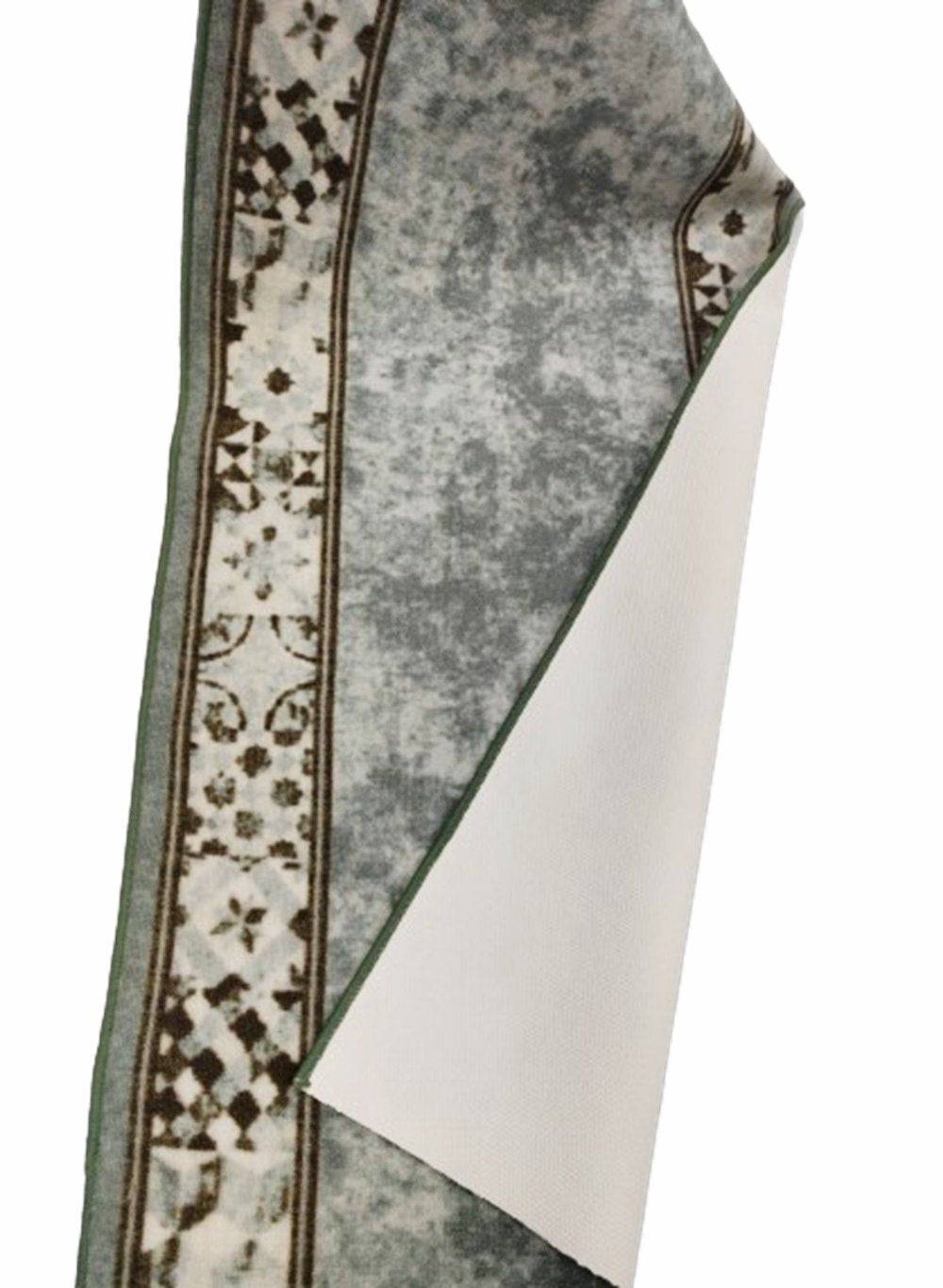 Traversa antiderapanta imprimata Kira, subtire, latime 80 cm (surfilata) - EmaCarpets