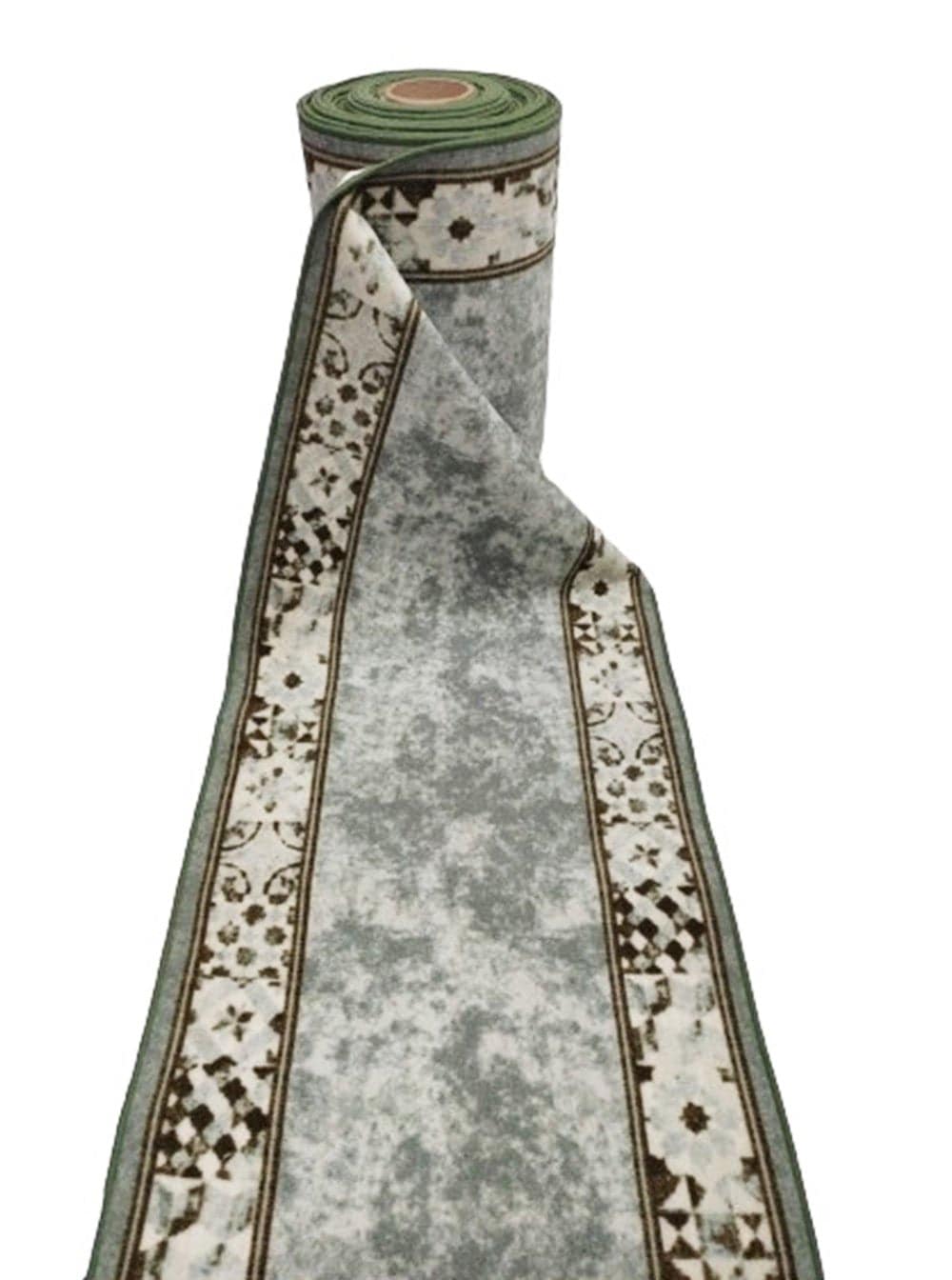 Traversa antiderapanta imprimata Kira, subtire, latime 67 cm (surfilata) - EmaCarpets