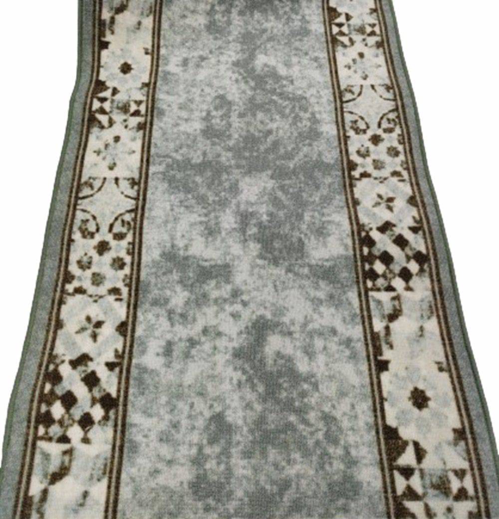 Traversa antiderapanta imprimata Kira, subtire, latime 67 cm (surfilata) - EmaCarpets