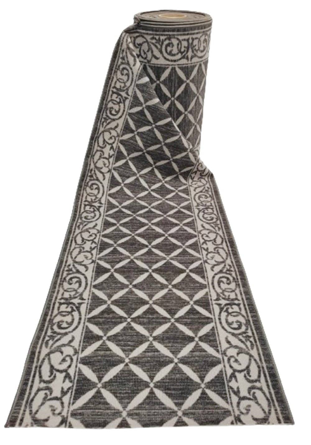 Traversa antiderapanta imprimata Kros, subtire, latime 80 cm (surfilata) - EmaCarpets