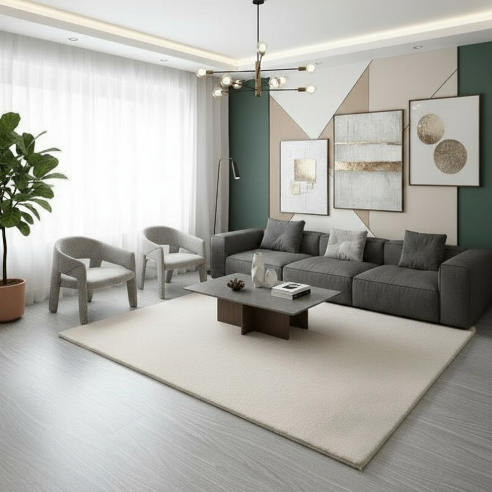 Covor Tip Blanita,ivory, antiderapant - EmaCarpets