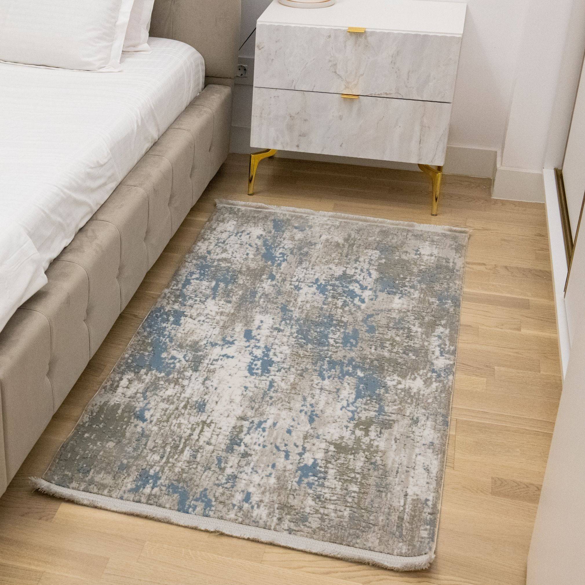 Covor Modern Begonvil ,Turcoaz - EmaCarpets