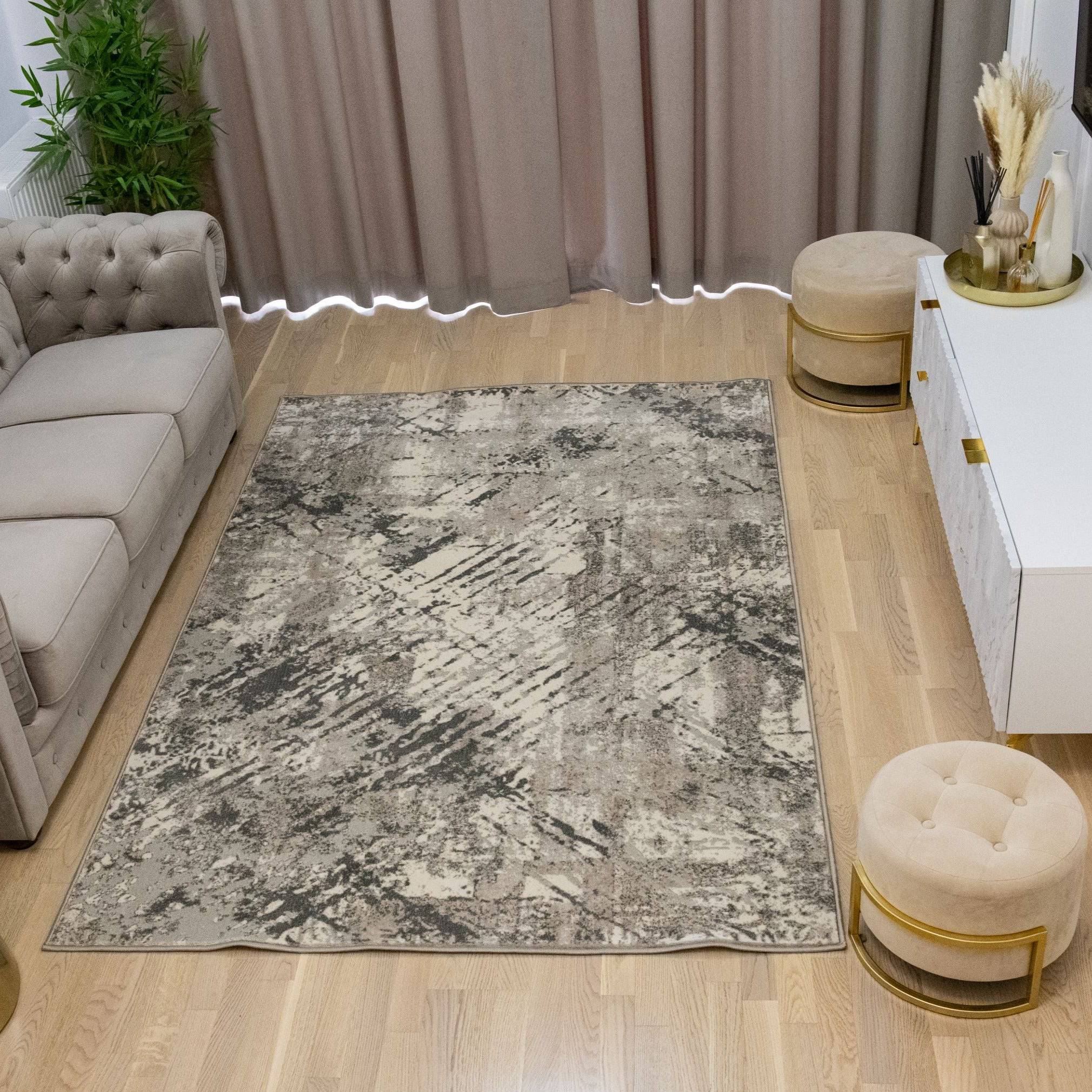 Covor Any, gri/crem - EmaCarpets