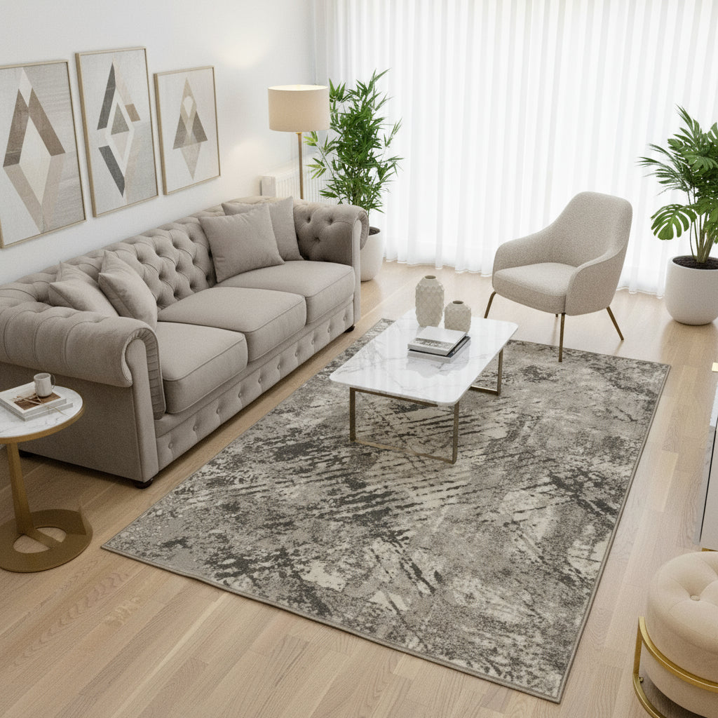 Covor Any, gri/crem - EmaCarpets