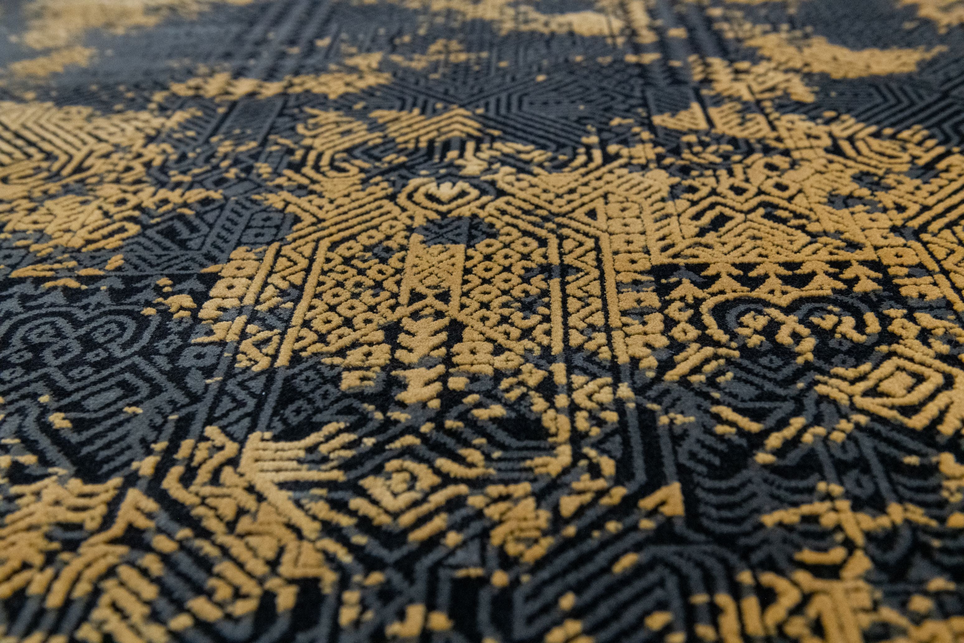 Covor Galata, gri/galben, dreptunghiular - EmaCarpets