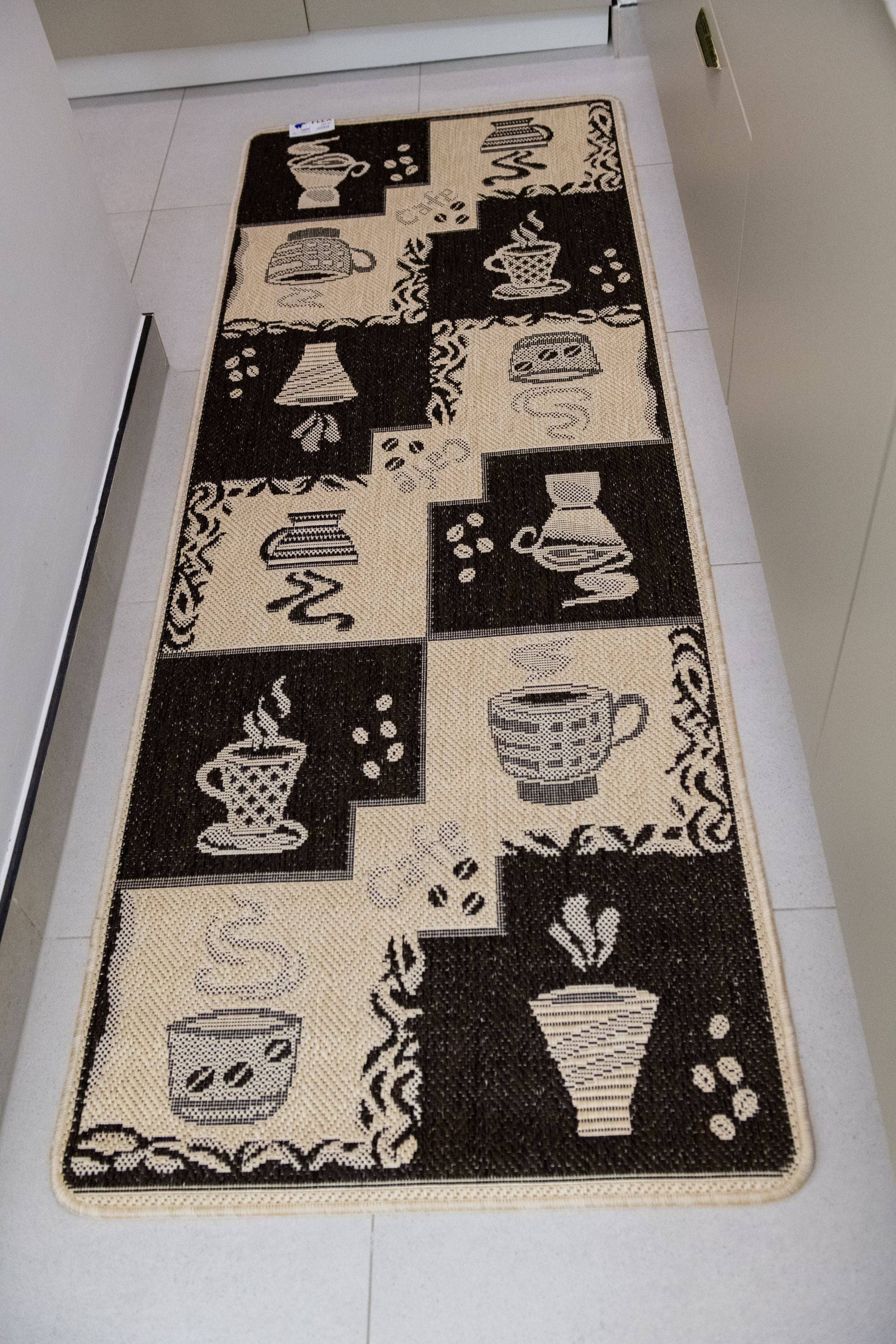 Covor antiderapant Flex, model 950-91 ,bej/maro - EmaCarpets