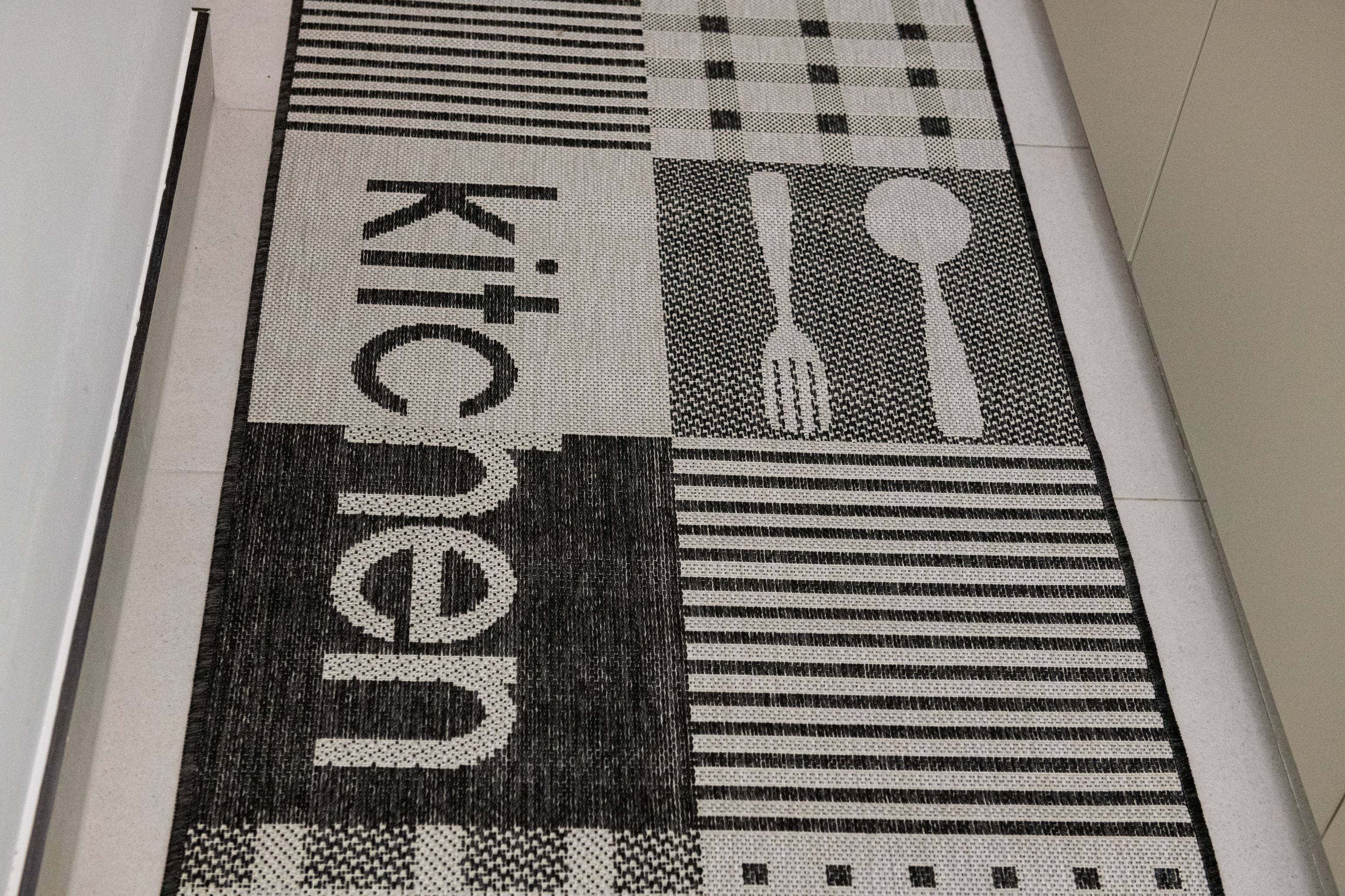 Covor antiderapant Flex, model Kitchen, gri - EmaCarpets