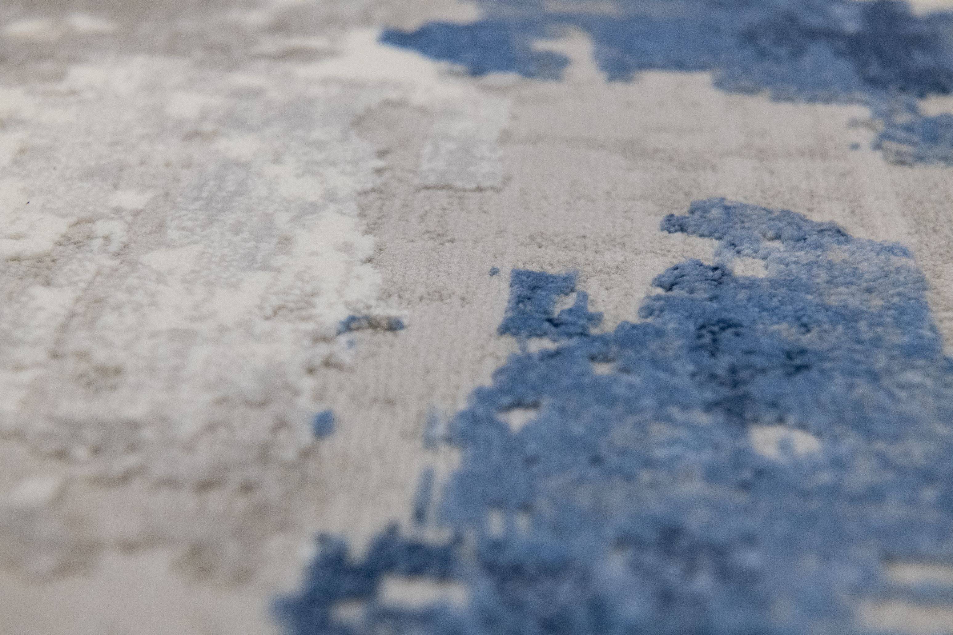 Covor modern Bodrum , gri/albastru - EmaCarpets