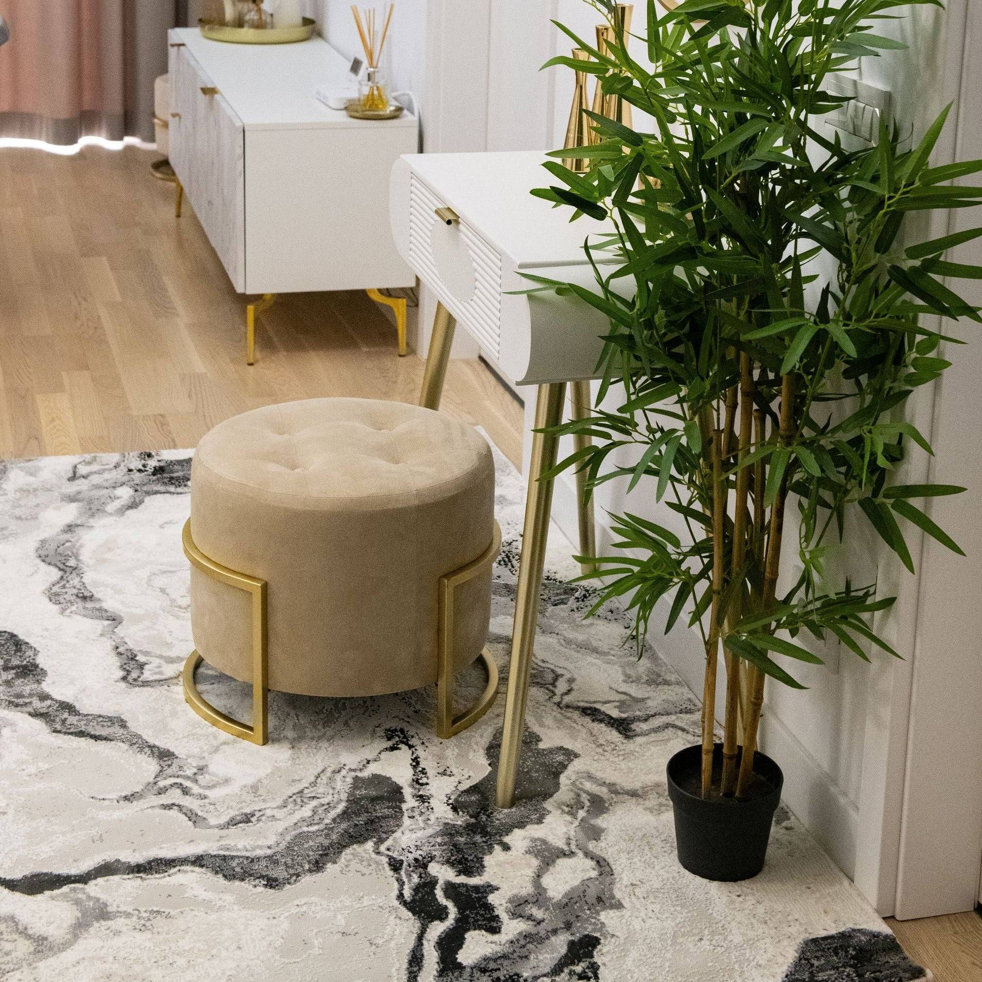 Covor Modern Atlantis, gri/negru - EmaCarpets