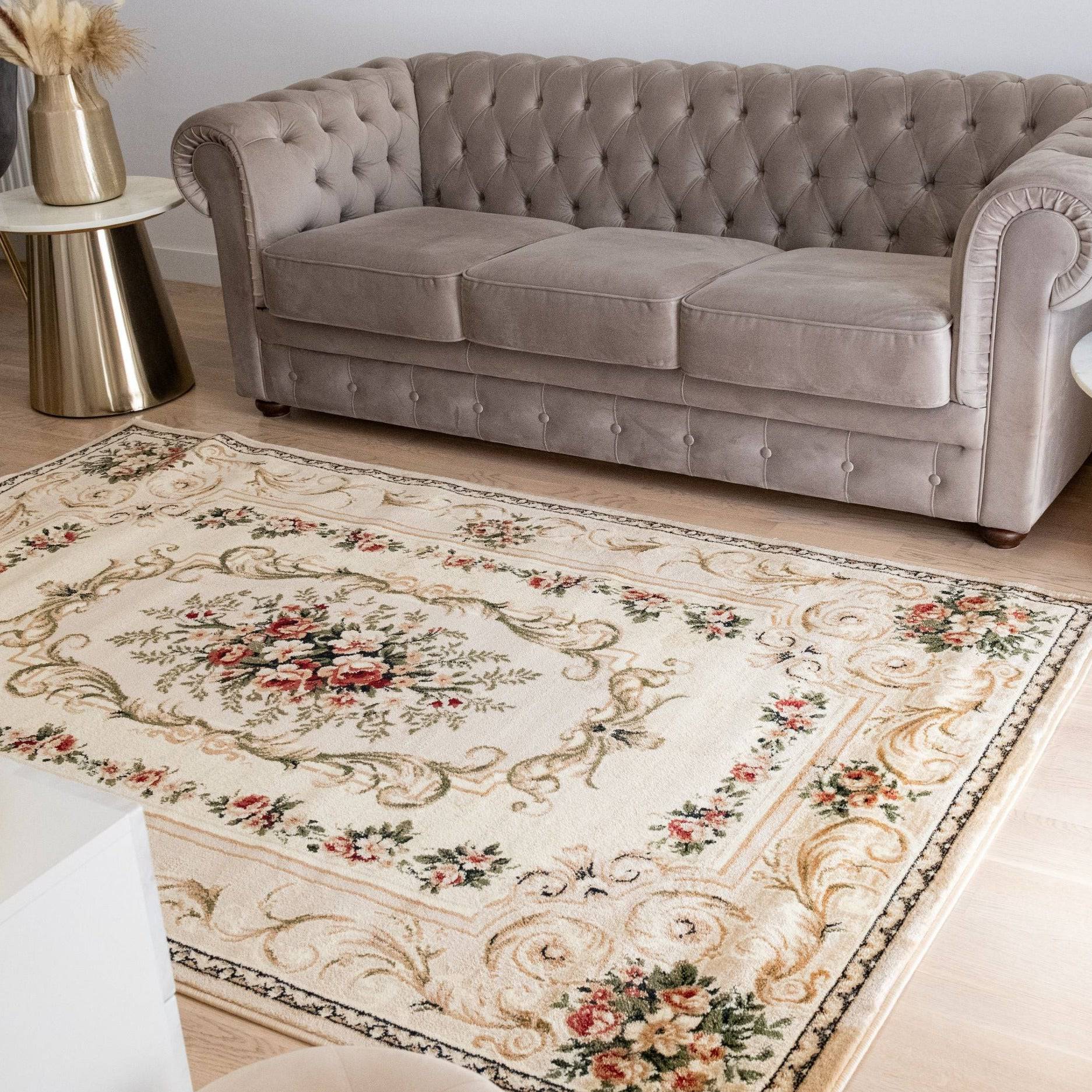 Covor Lotos, crem, dreptunghiular - EmaCarpets