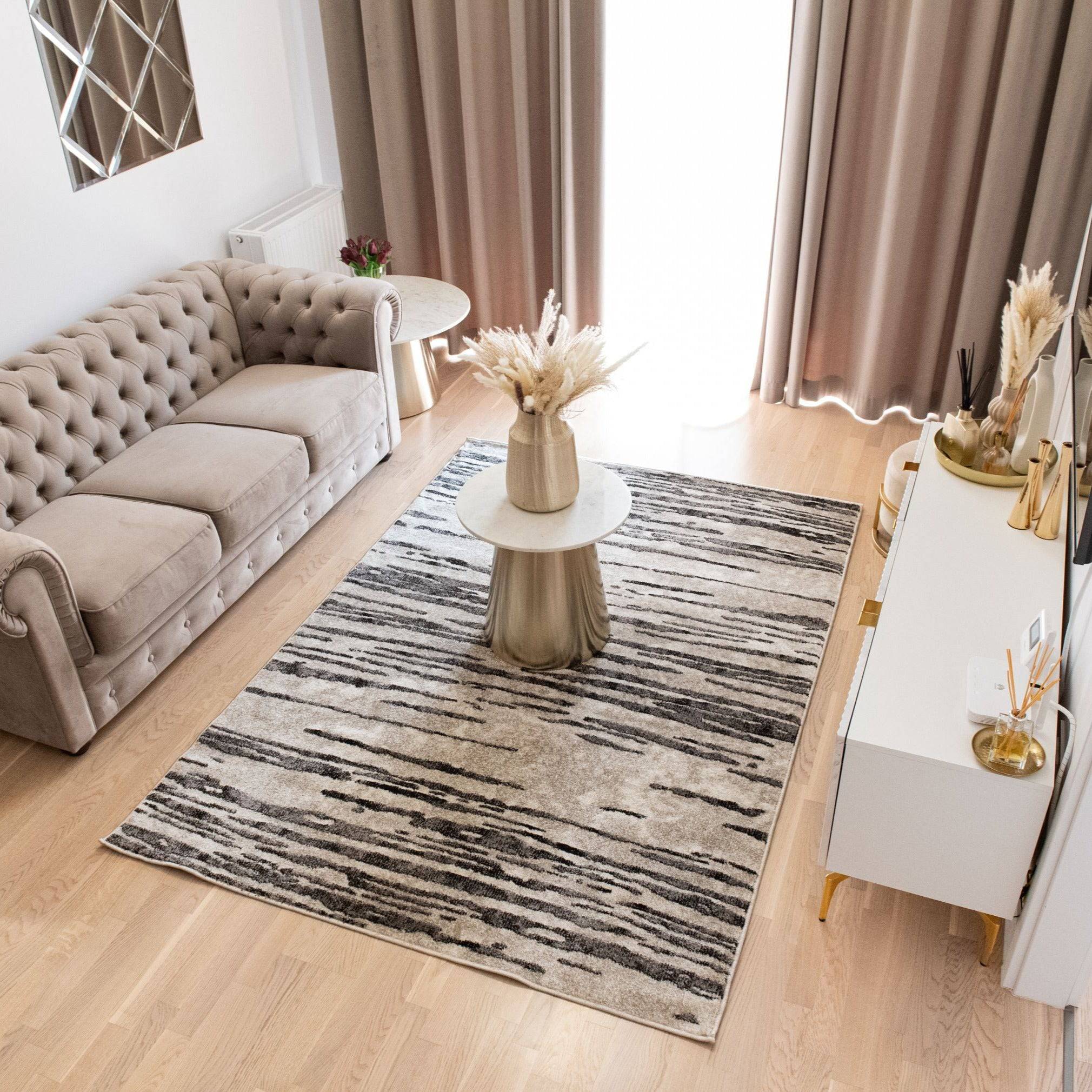 Covor Phoenix 3013, gri - EmaCarpets