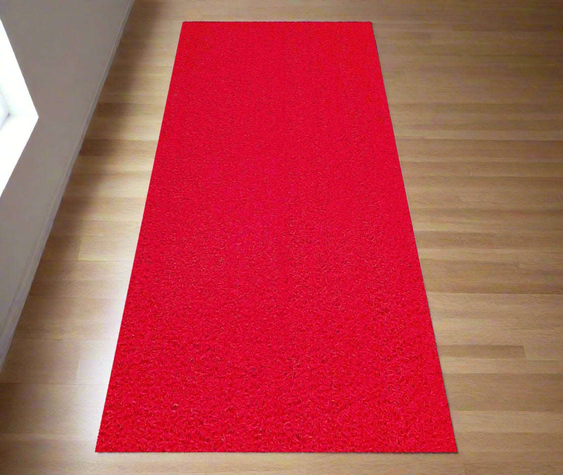 Traversa covor intrare int.si ext. Curly, rosu - EmaCarpets