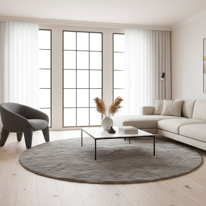 Covor Pierre Cardin, silver, rotund - EmaCarpets