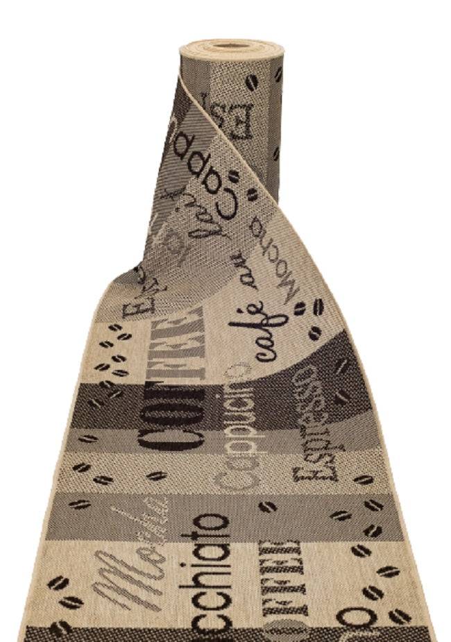 Traversa antiderapanta Flex Coffee, latime 100 cm (surfilata) - EmaCarpets