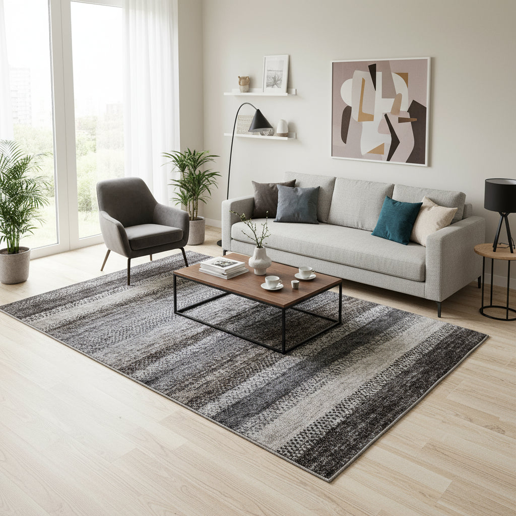 Covor Phoenix 5046, gri/maro - EmaCarpets