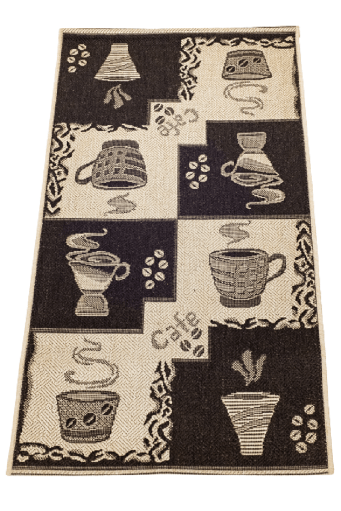 Covor bucatarie iuta, Naturale , crem/maro - EmaCarpets