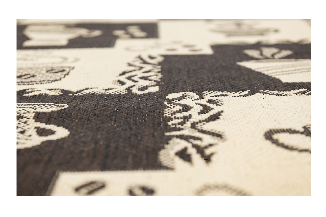 Covor antiderapant Flex, model 950-91 ,bej/maro - EmaCarpets