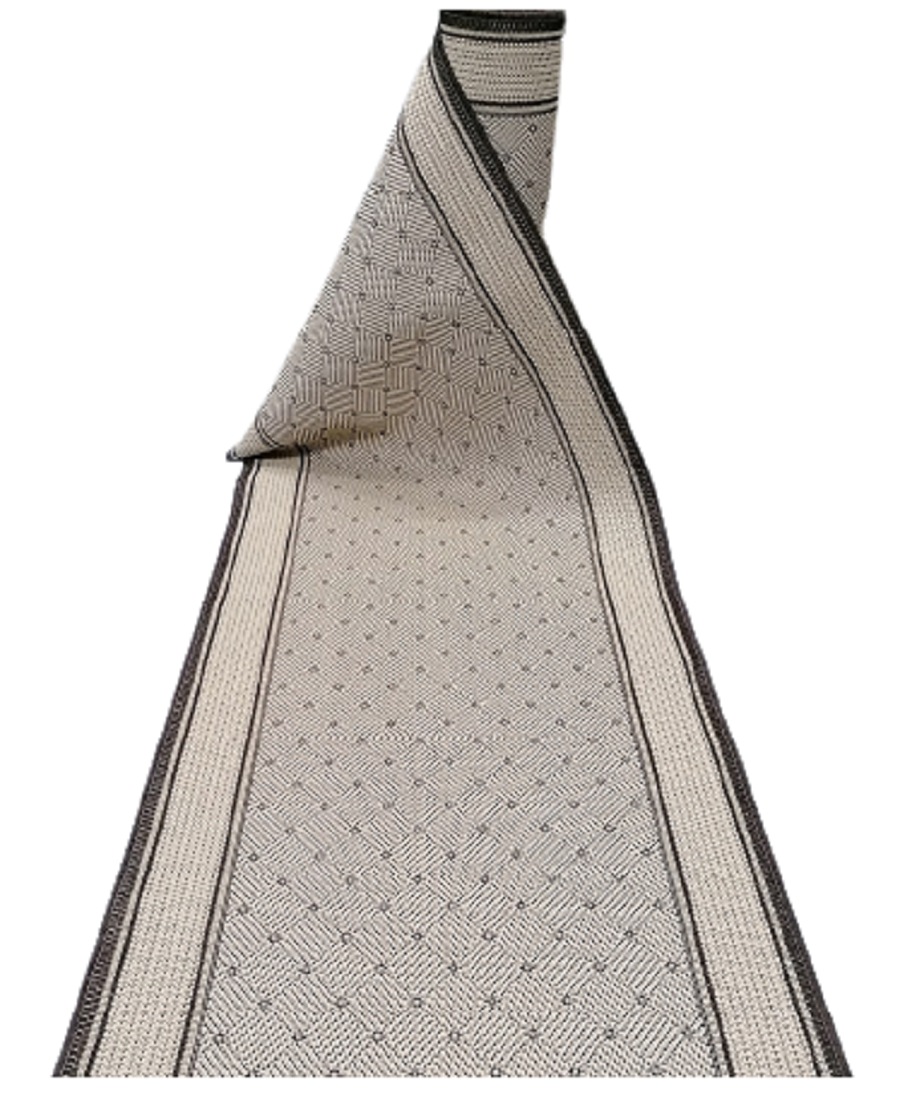 Traversa antiderapanta Flex romb, crem, latime 67 cm (surfilata) - EmaCarpets