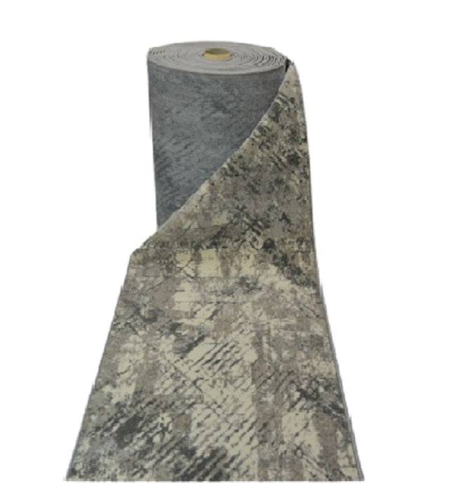 Traversa Any, gri/crem, latime 115 cm (surfilata) - EmaCarpets