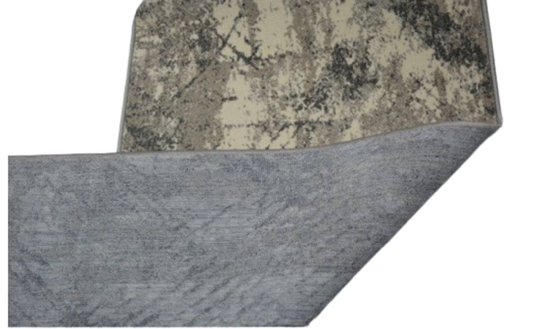 Traversa Any, gri/crem, latime 115 cm (surfilata) - EmaCarpets