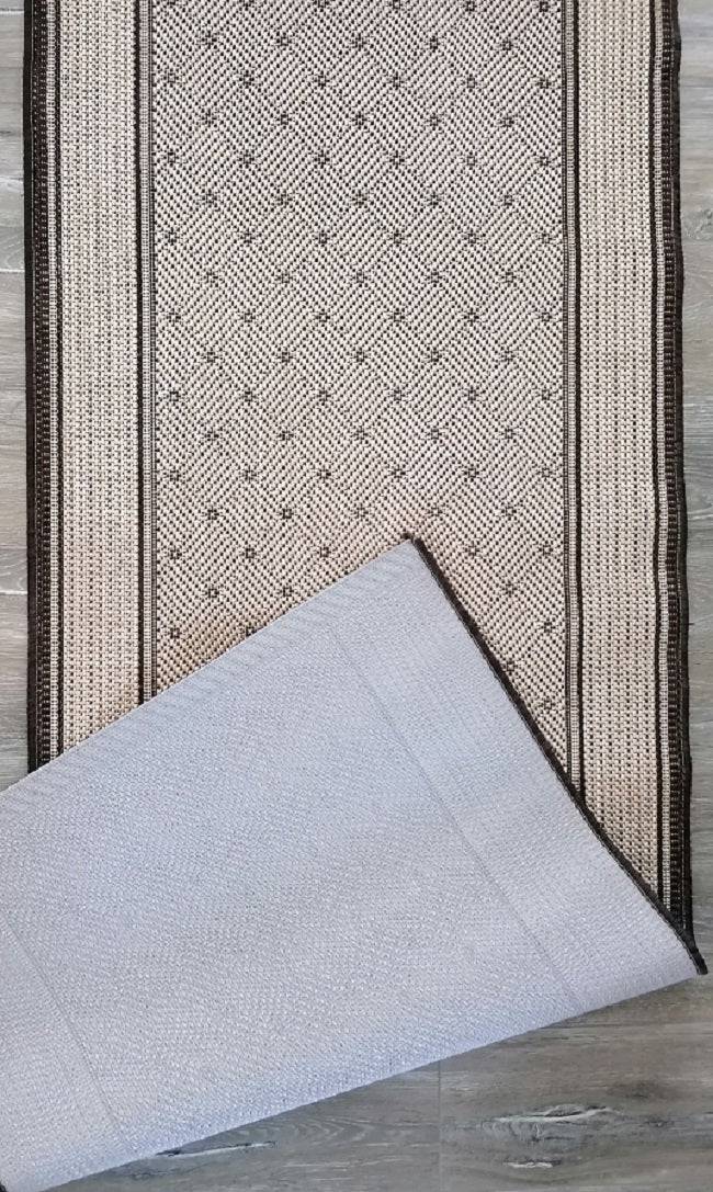 Traversa antiderapanta Flex romb, crem, latime 75 cm (surfilata) - EmaCarpets