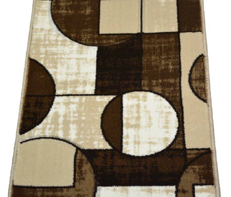Covor Roma cerc, dreptunghiular, bej - EmaCarpets
