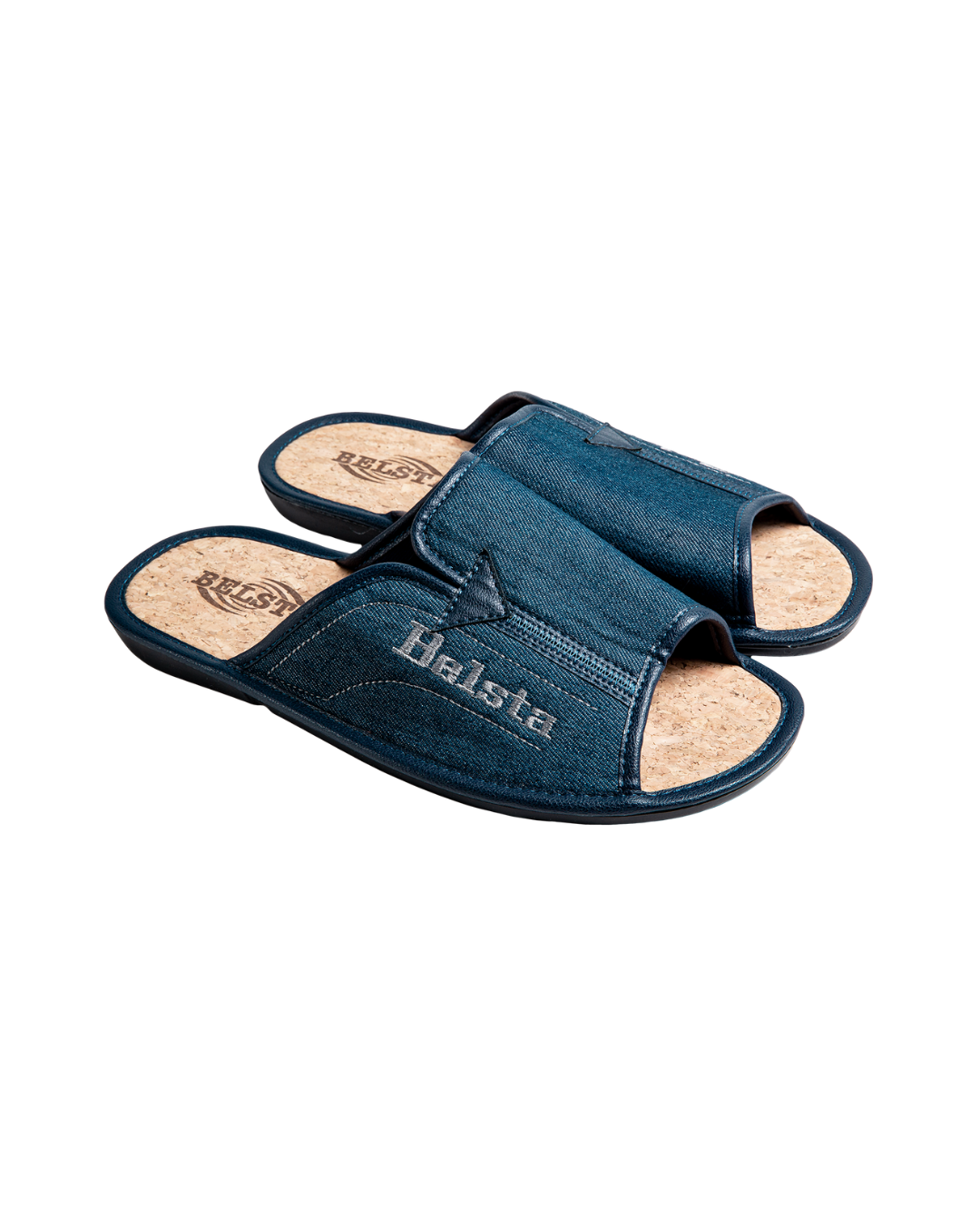 Papuci de vară bleumarin din denim