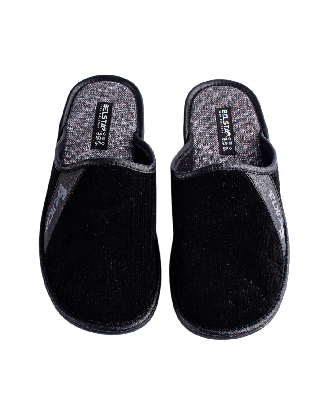 Papuci de casă din velur negru