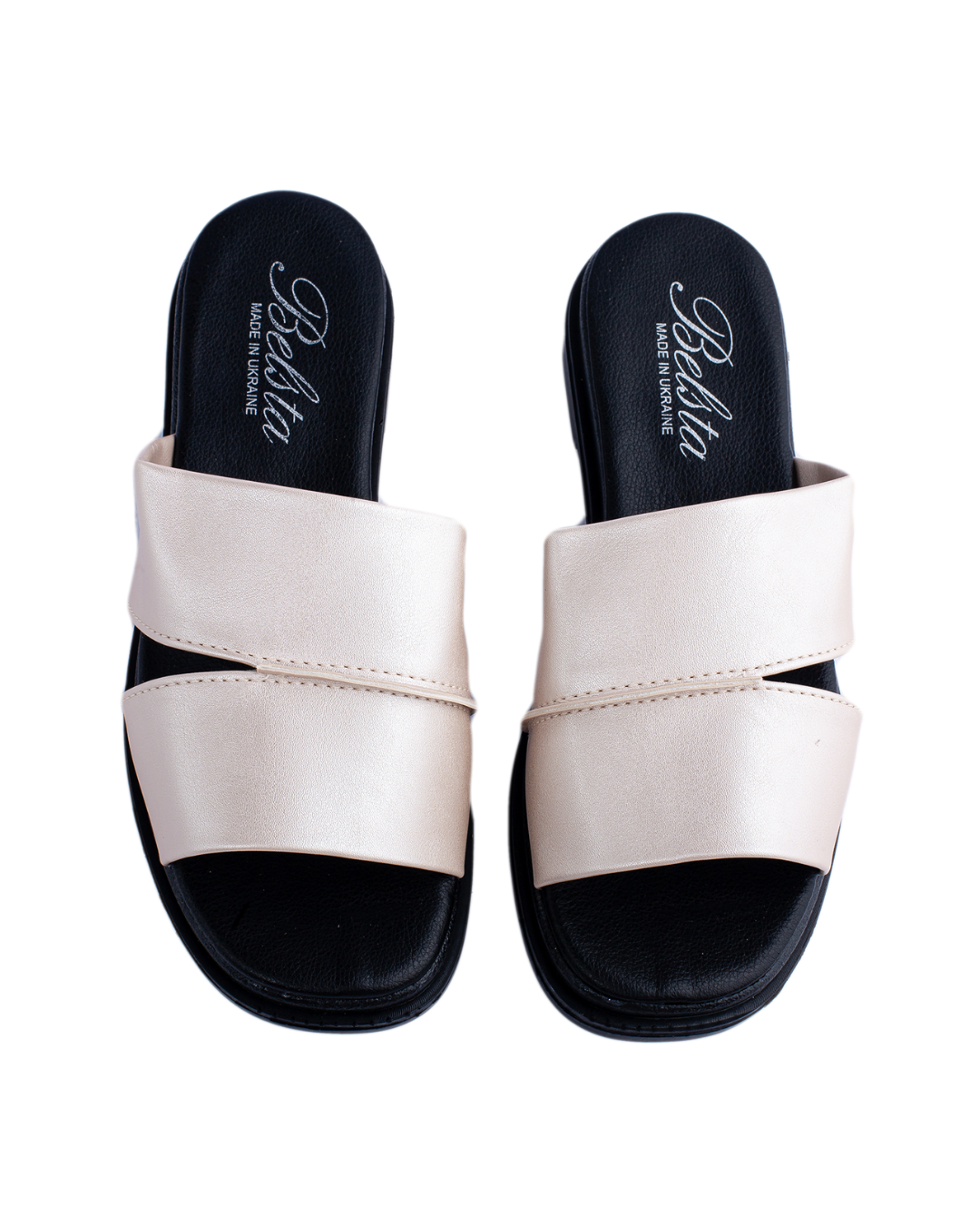 Șlapi de vară albi argintiu