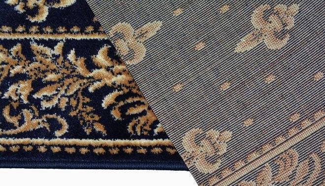 Traversa Lotos cu crini, albastru-Ema Carpets