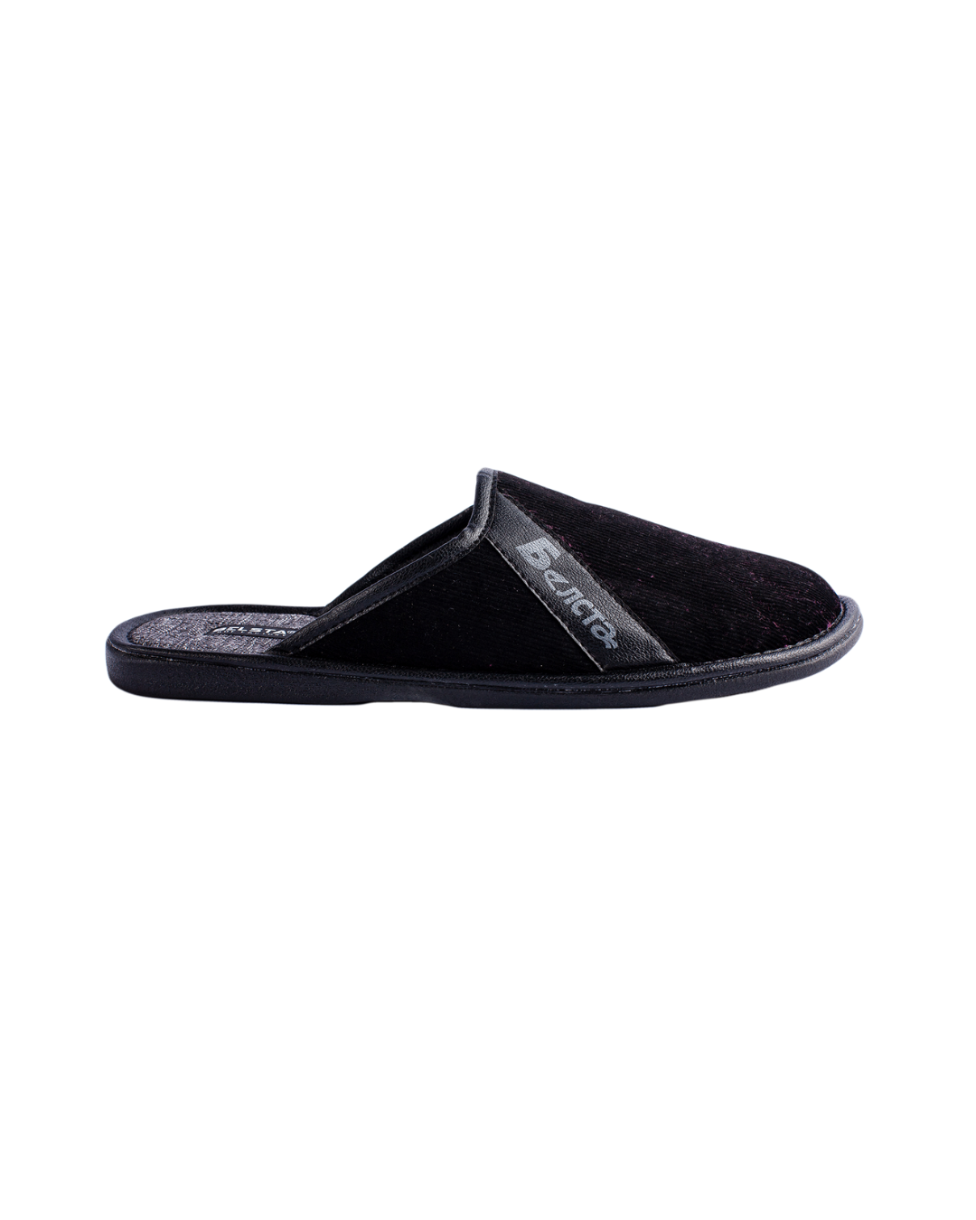 Papuci de casă din velur negru