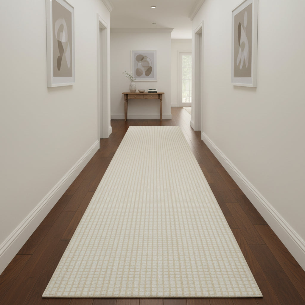 Traversa Pierre Cardin Line, crem, latime 60 cm (surfilata) - EmaCarpets