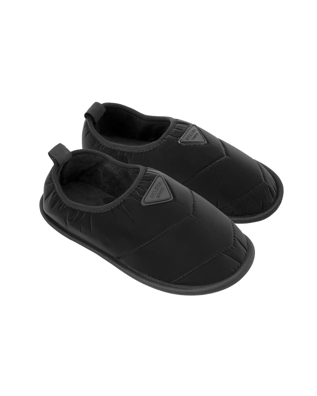 Papuci de casa matlasați negri