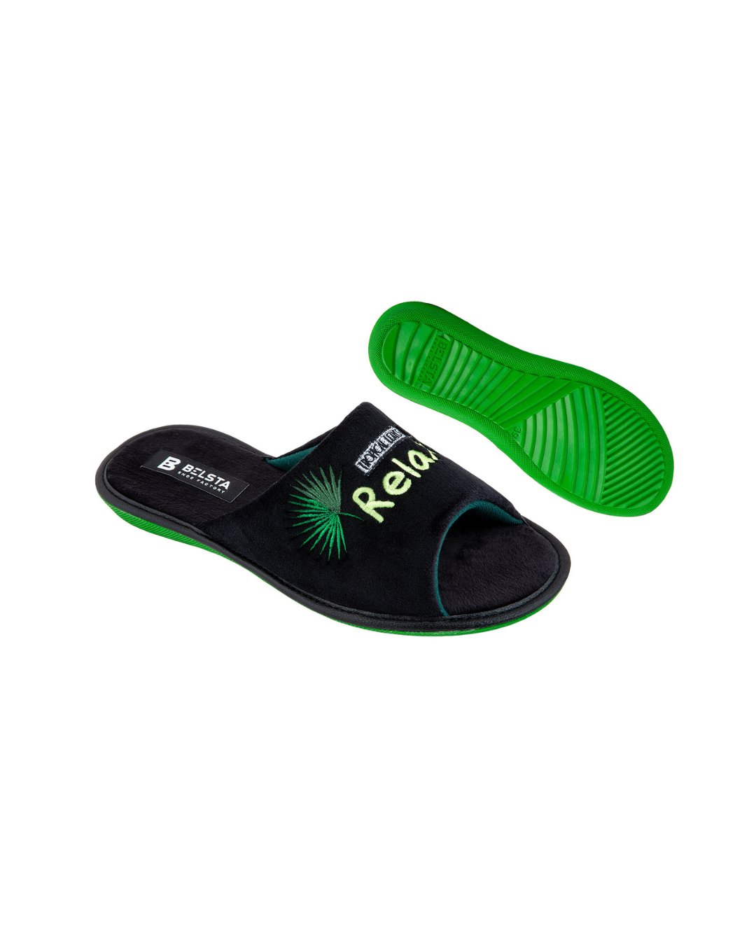 Papuci de casă cu broderie "Relax"