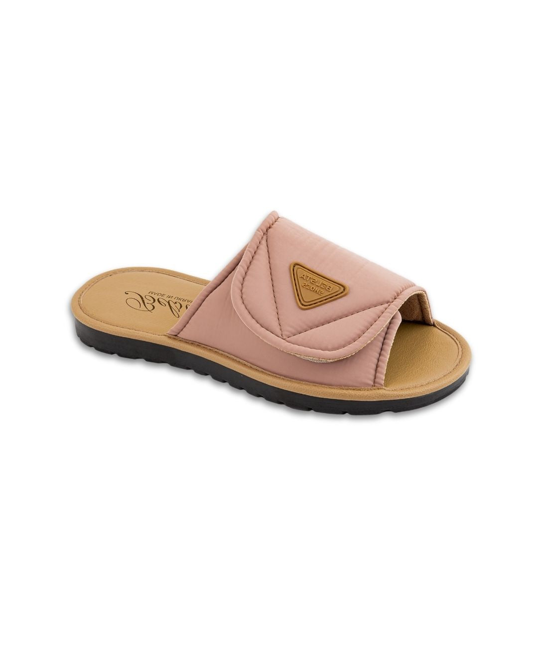 Papuci de dama bej cu Velcro